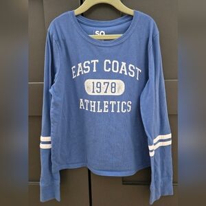 SO Kids Long Sleeve Blue Tee